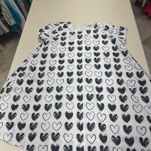 Torrid Black and White Floral Dress